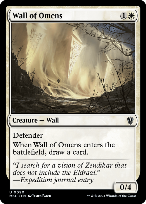 Wall of Omens (MKC-090) - Murders at Karlov Manor Commander
