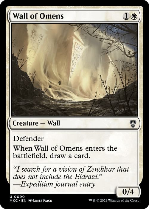 Wall of Omens (MKC-090) - Murders at Karlov Manor Commander