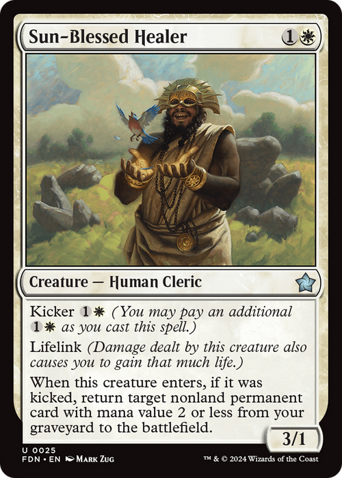 Sun-Blessed Healer (FDN-025) - Foundations