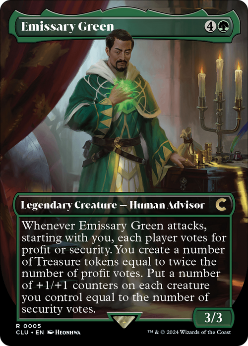 Emissary Green (Borderless) (CLU-005) - Ravnica: Clue Edition