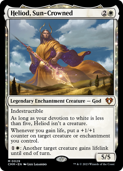 Heliod, Sun-Crowned (CMM-029) - Commander Masters: (enchantment)