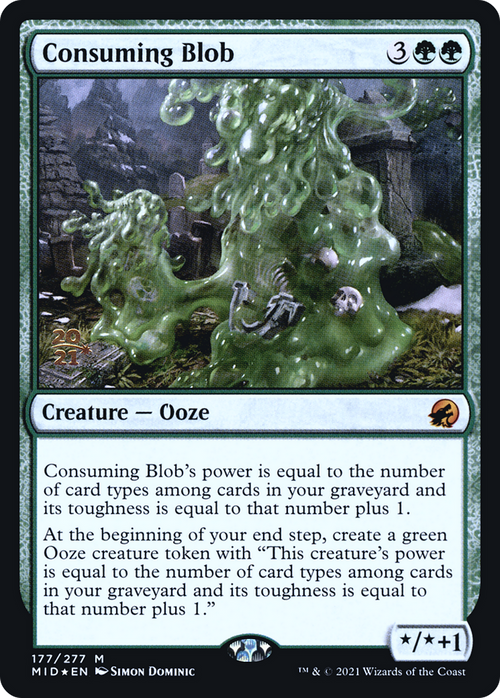 Consuming Blob (PRE-177S) - Innistrad: Midnight Hunt Promos Foil