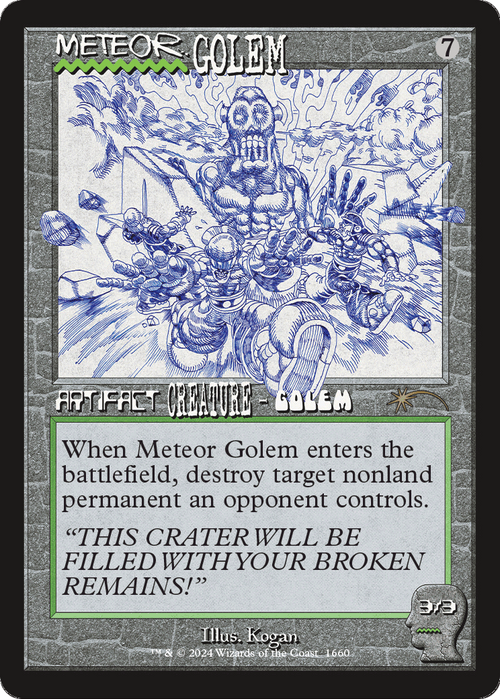 Meteor Golem (SLD-1660) - Secret Lair Drop Foil