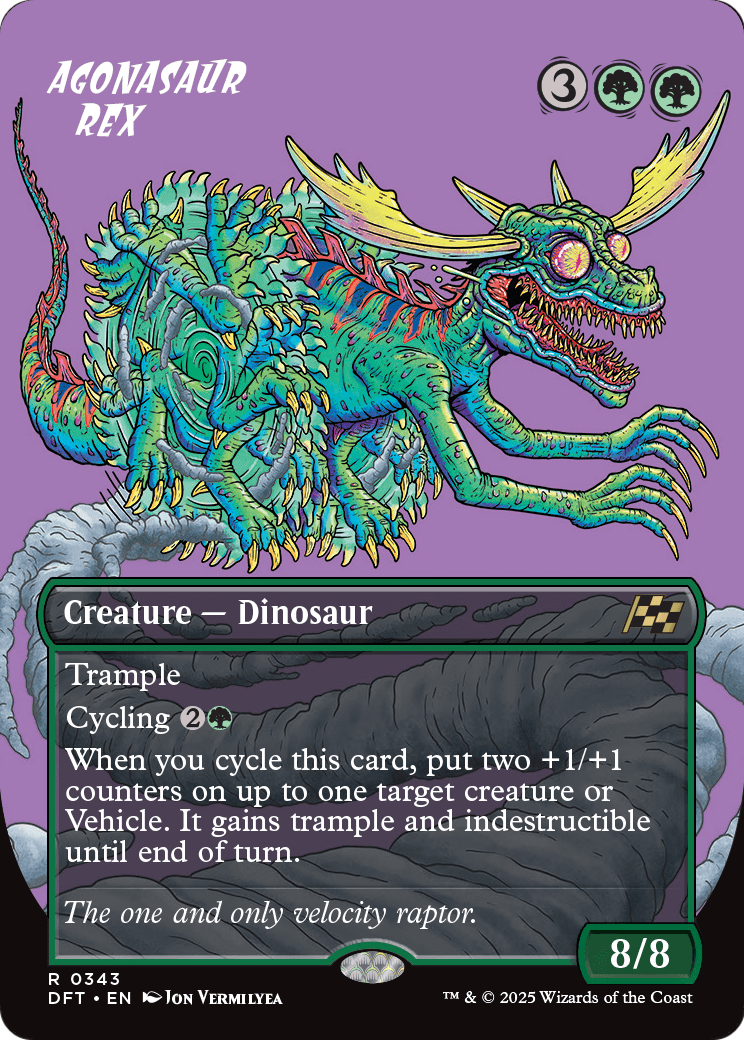 Agonasaur Rex (Borderless) (DFT-343) - Aetherdrift
