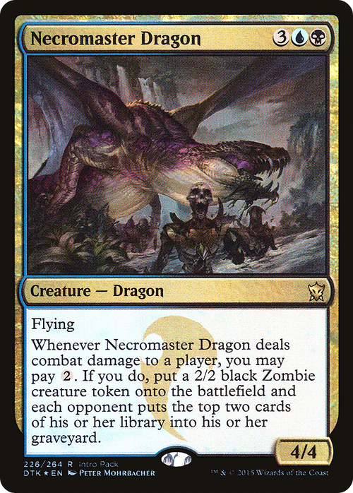 Necromaster Dragon (UMP-226) - Dragons of Tarkir Promos Foil