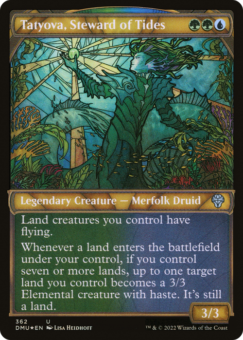 Tatyova, Steward of Tides (Textured Foil) (DMU-362) - Dominaria United: (Showcase) Foil