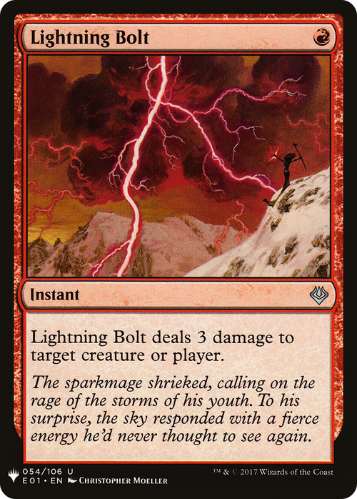 Lightning Bolt (E01) (LIST-E01-54) - The List