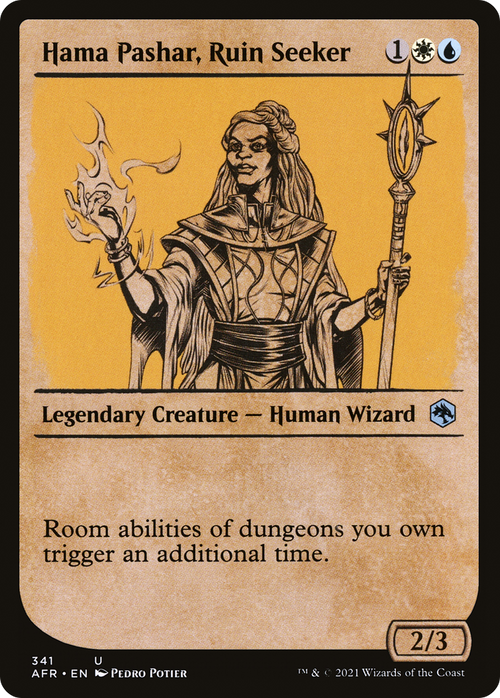 Hama Pashar, Ruin Seeker (Showcase) (AFR-341) - Adventures in the Forgotten Realms: (Showcase) Foil