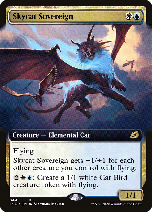 Skycat Sovereign (Extended Art) (IKO-344) - Ikoria: Lair of Behemoths: (Extended Art) Foil