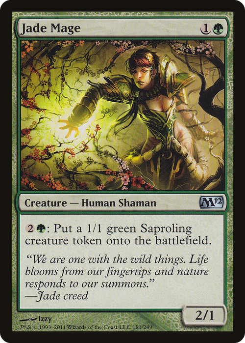 Jade Mage (M12-181) - Magic 2012 Foil