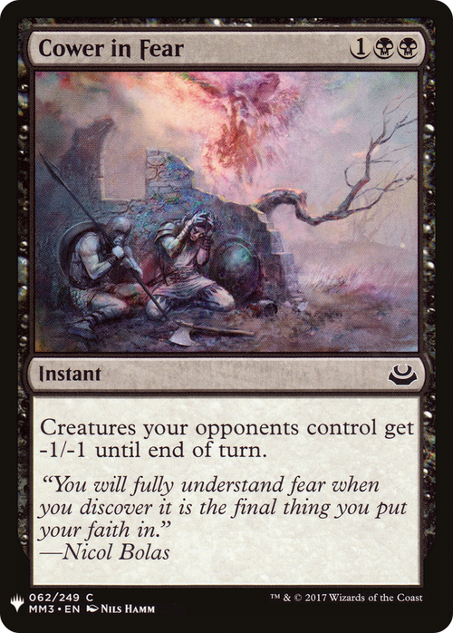 Cower in Fear (LIST-MM3-62) - The List