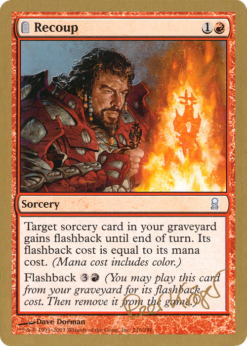 Recoup - 2003 Peer Kroger (ODY) (WCD-PK216) - World Championship Decks 2003: (tombstone)