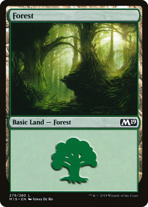 Forest (279) (M19-279) - Core Set 2019 Foil