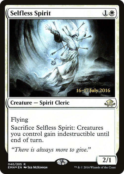 Selfless Spirit (PRE-40S) - Eldritch Moon Promos Foil