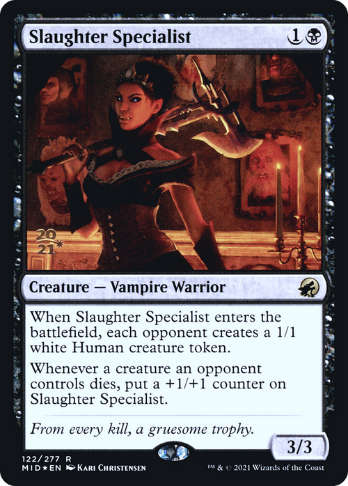 Slaughter Specialist (PRE-122S) - Innistrad: Midnight Hunt Promos Foil