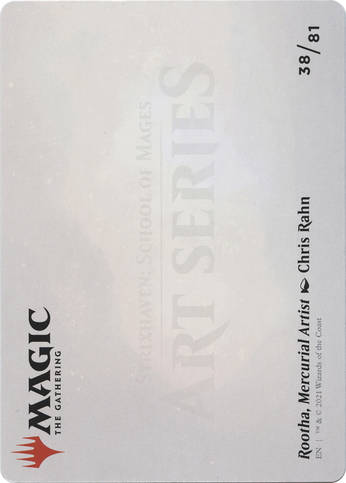Rootha, Mercurial Artist // Rootha, Mercurial Artist (ASTX-038) - Strixhaven Art Series (Borderless)