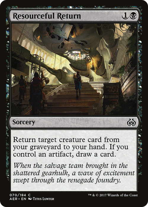 Resourceful Return (AER-070) - Aether Revolt Foil