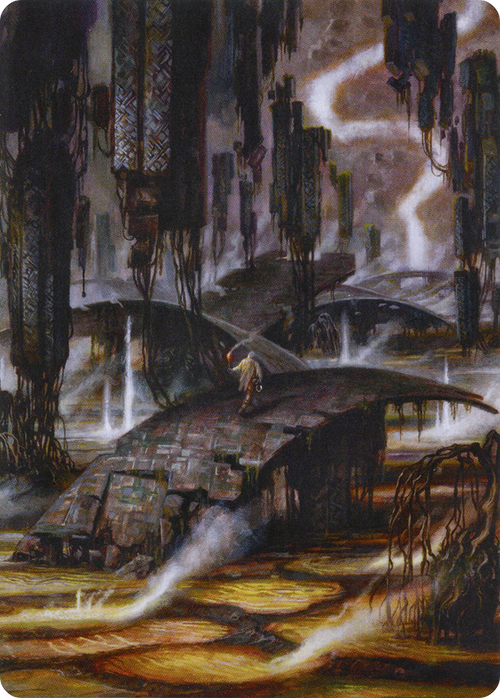 Grimclimb Pathway // Grimclimb Pathway (AZNR-024) - Zendikar Rising Art Series (Borderless)
