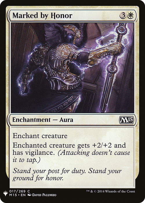 Marked by Honor (LIST-M15-17) - The List