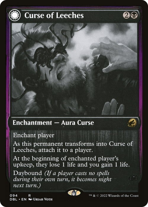 Curse of Leeches (DBL-094) - Innistrad: Double Feature: (Double Faced Transform)