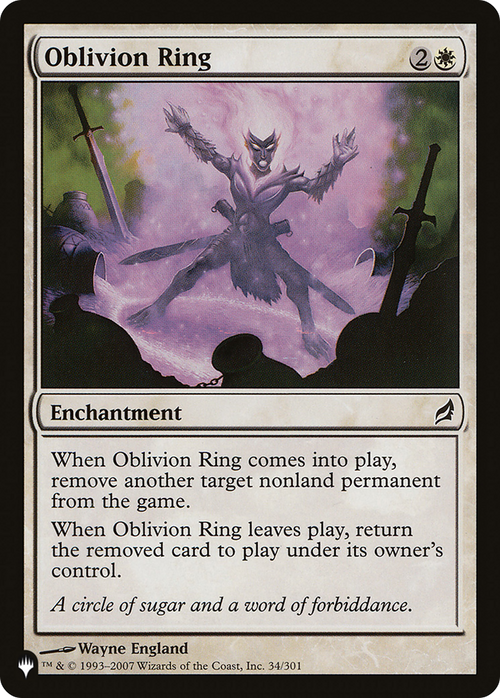Oblivion Ring (LIST-LRW-34) - The List