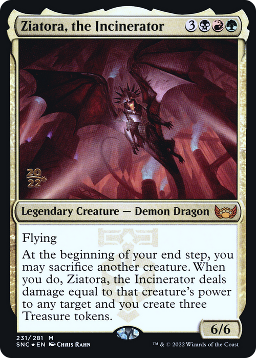 Ziatora, the Incinerator (PRE-231) - Streets of New Capenna Promos Foil