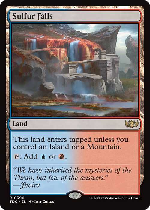 Sulfur Falls (TDC-396) - Commander: Tarkir: Dragonstorm