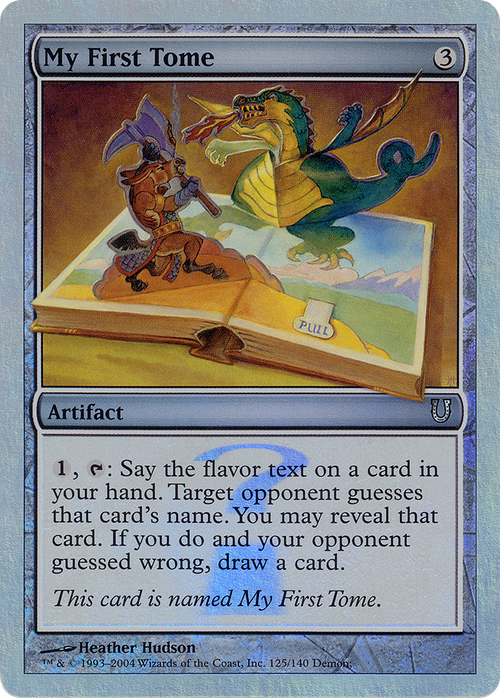My First Tome (Alternate Foil) (UNH-125★) - Unhinged Foil