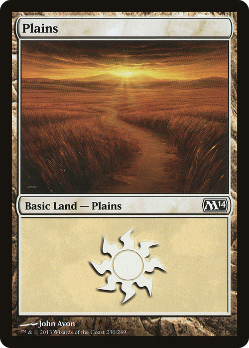 Plains (230) (M14-230) - Magic 2014 Foil