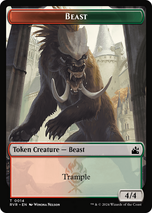 Beast (TRVR-014) - Ravnica Remastered Tokens