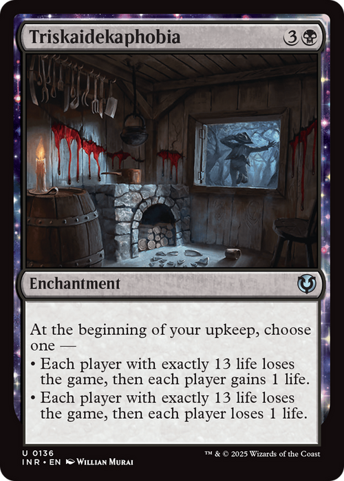Triskaidekaphobia (INR-136) - Innistrad Remastered: (enchantment) Foil