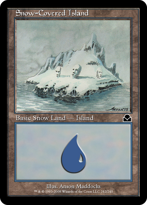Snow-Covered Island (ME2-242) - Masters Edition II Foil