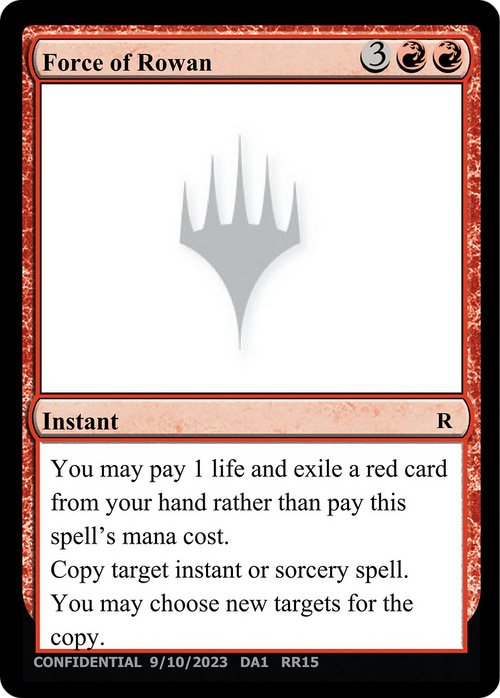 Force of Rowan (UNK-RR15) - Unknown Event