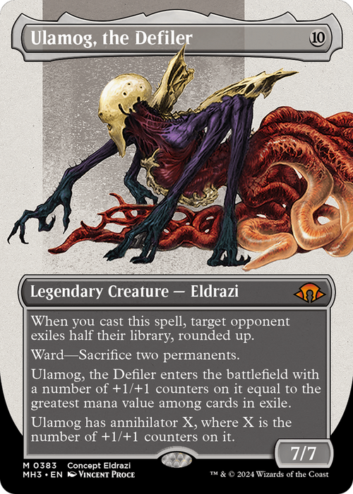 Ulamog, the Defiler (Borderless) (MH3-383) - Modern Horizons 3