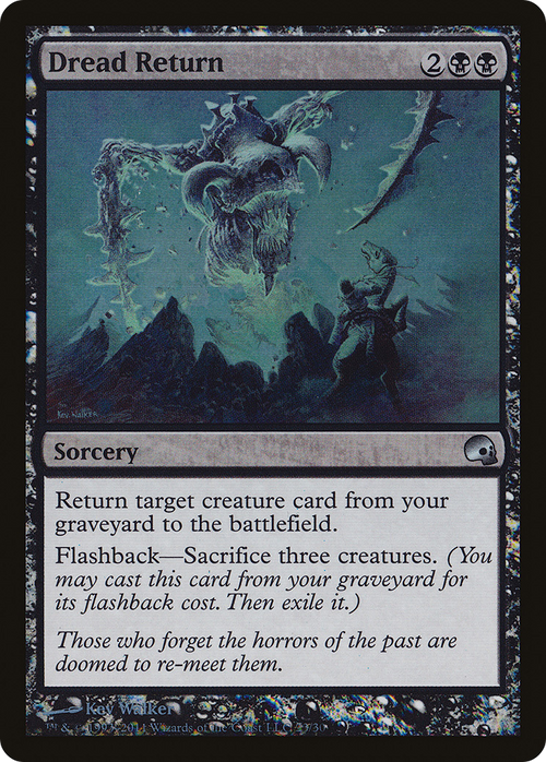 Dread Return (GRV-023) - Premium Deck Series: Graveborn Foil