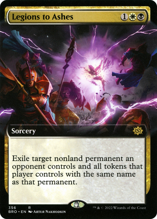 Legions to Ashes (Extended Art) (BRO-356) - The Brothers' War: (Extended Art) Foil