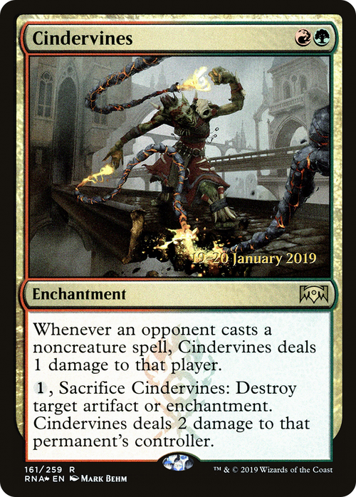 Cindervines (PRE-161S) - Ravnica Allegiance Promos Foil
