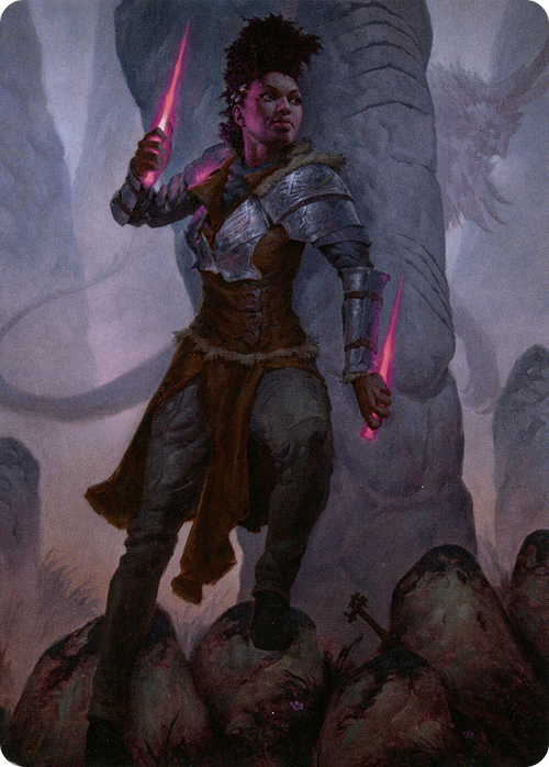 Kaya the Inexorable // Kaya the Inexorable (ASKHM-058) - Art Series: Kaldheim (Borderless) Foil