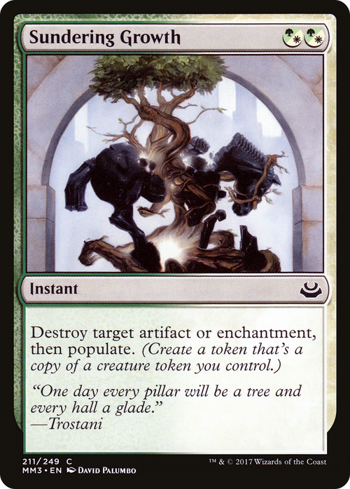 Sundering Growth (MM3-211) - Modern Masters 2017 Foil