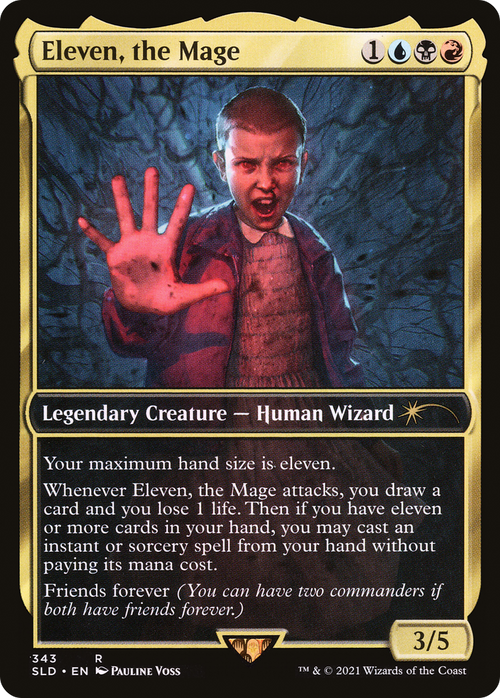 Eleven, the Mage (SLD-343) - Secret Lair Drop / Eleven, the Mage Foil