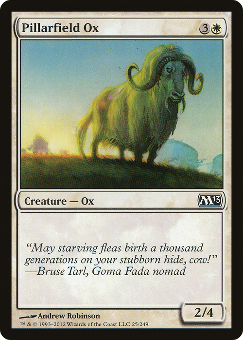 Pillarfield Ox (M13-025) - Magic 2013 Foil