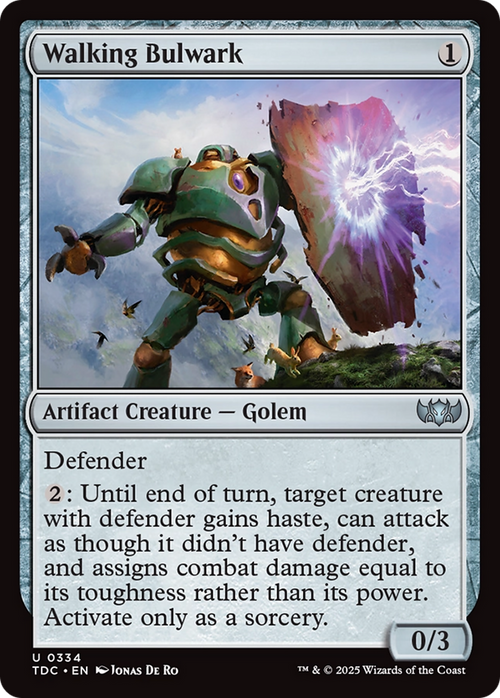 Walking Bulwark (TDC-334) - Commander: Tarkir: Dragonstorm