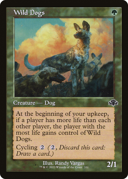 Wild Dogs (Retro Frame) (DMR-351) - Dominaria Remastered Foil