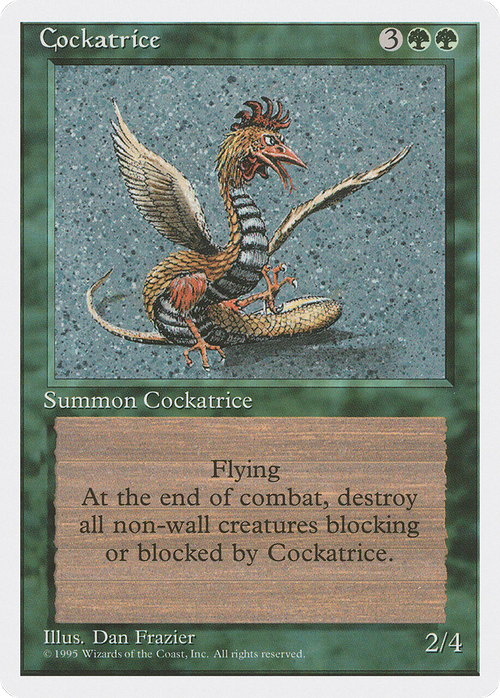 Cockatrice (4ED-) - Fourth Edition