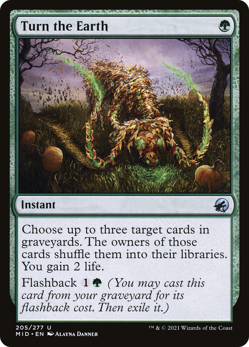 Turn the Earth (MID-205) - Innistrad: Midnight Hunt Foil