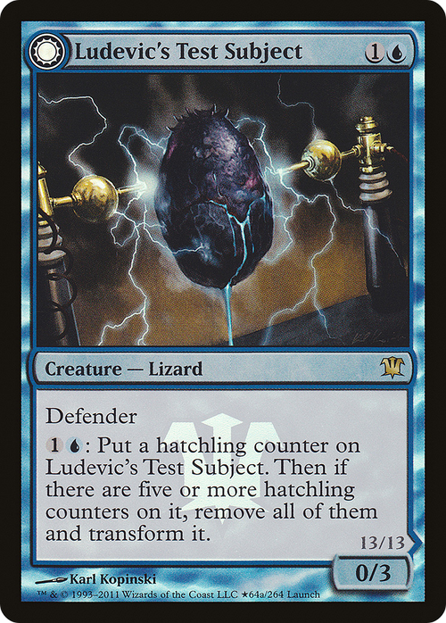 Ludevic's Test Subject (LARP-64★) - Innistrad Promos: (Double Faced Transform) Foil