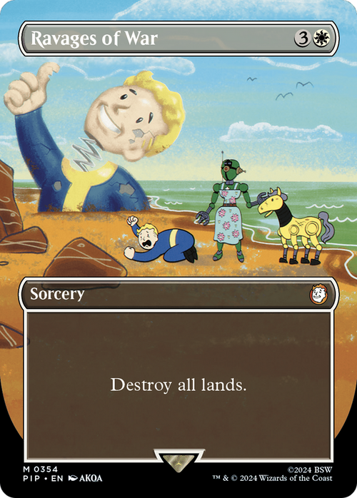 Ravages of War (Borderless) (PIP-354) - Fallout Foil