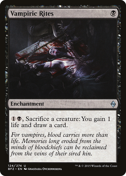 Vampiric Rites (BFZ-124) - Battle for Zendikar