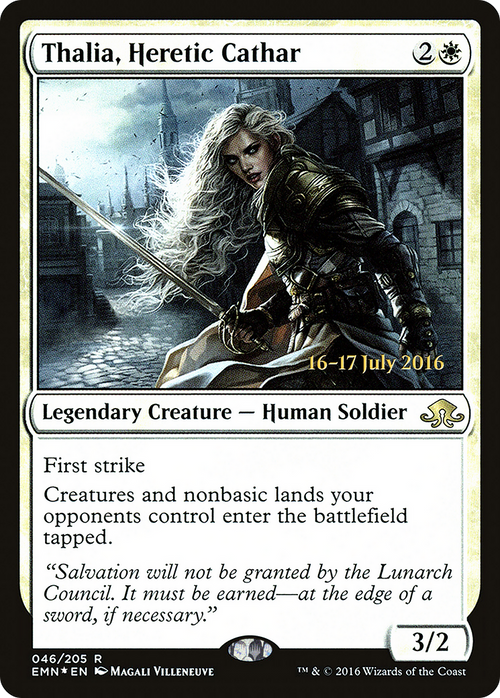 Thalia, Heretic Cathar (PRE-46S) - Eldritch Moon Promos Foil