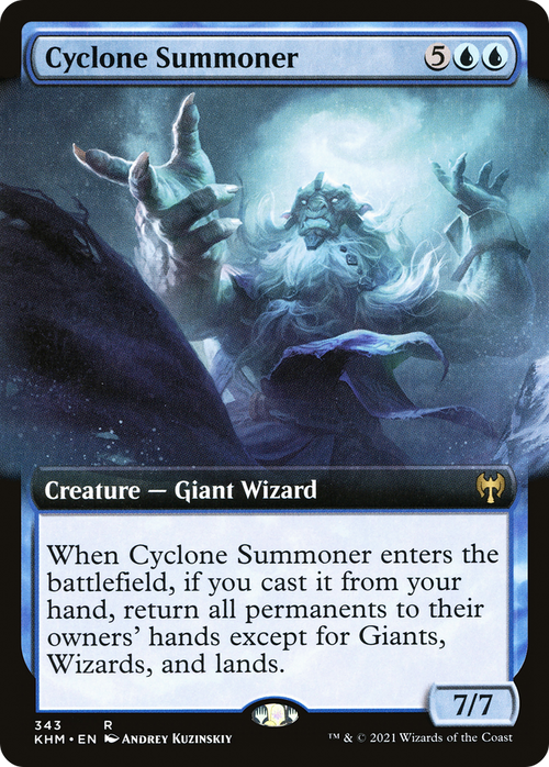 Cyclone Summoner (Extended Art) (KHM-343) - Kaldheim: (Extended Art)